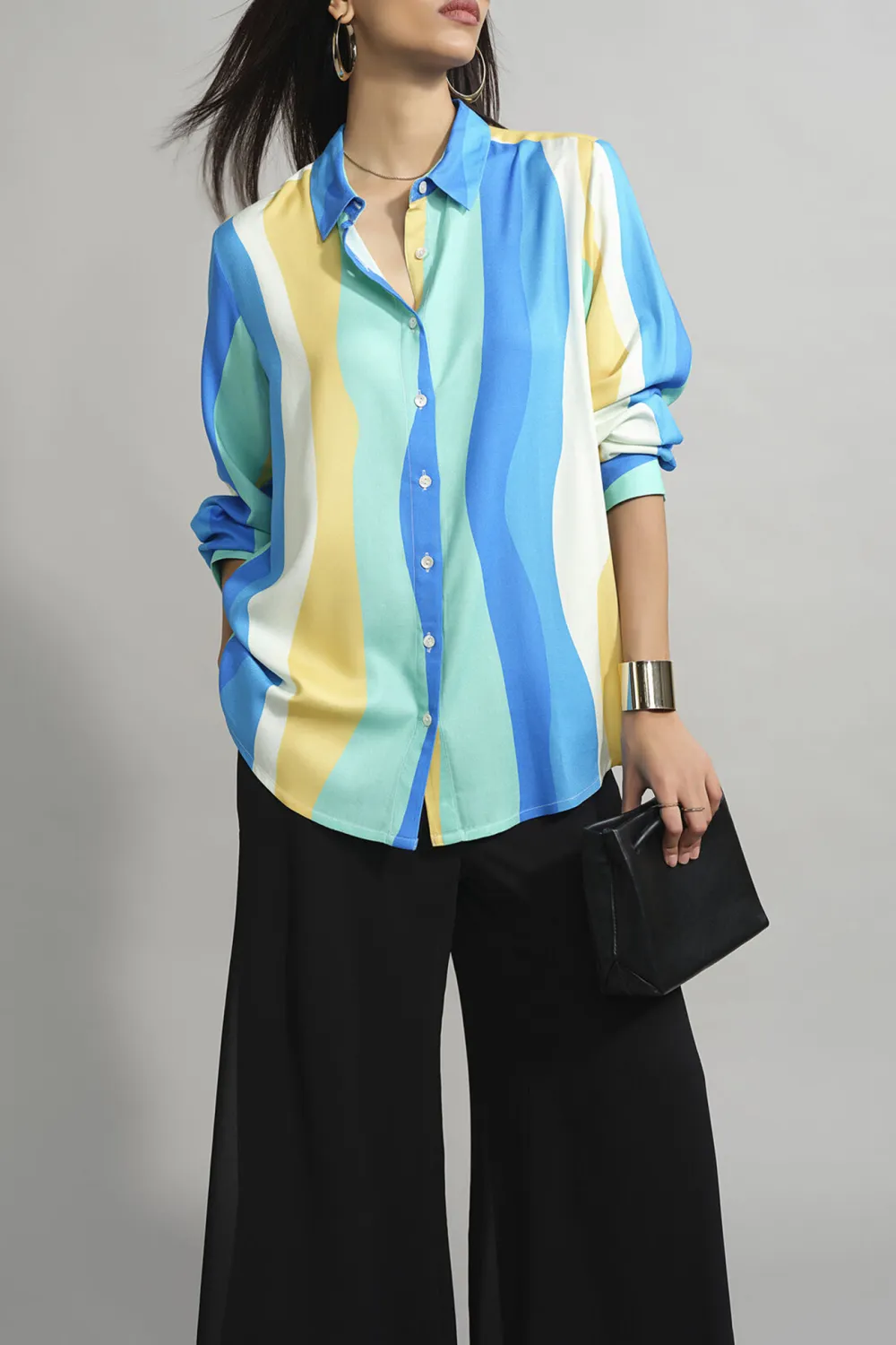 Multi Color Casual Style Shirt