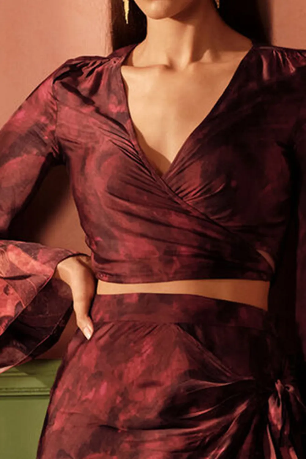 Casual Style Skies Two-Piece Viscose Set