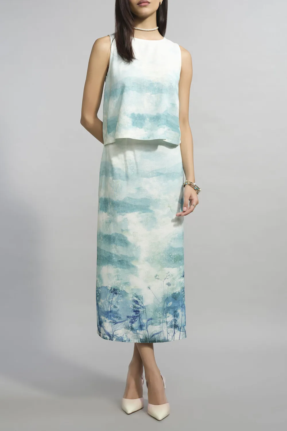 Aqua Casual Style Skirt Set