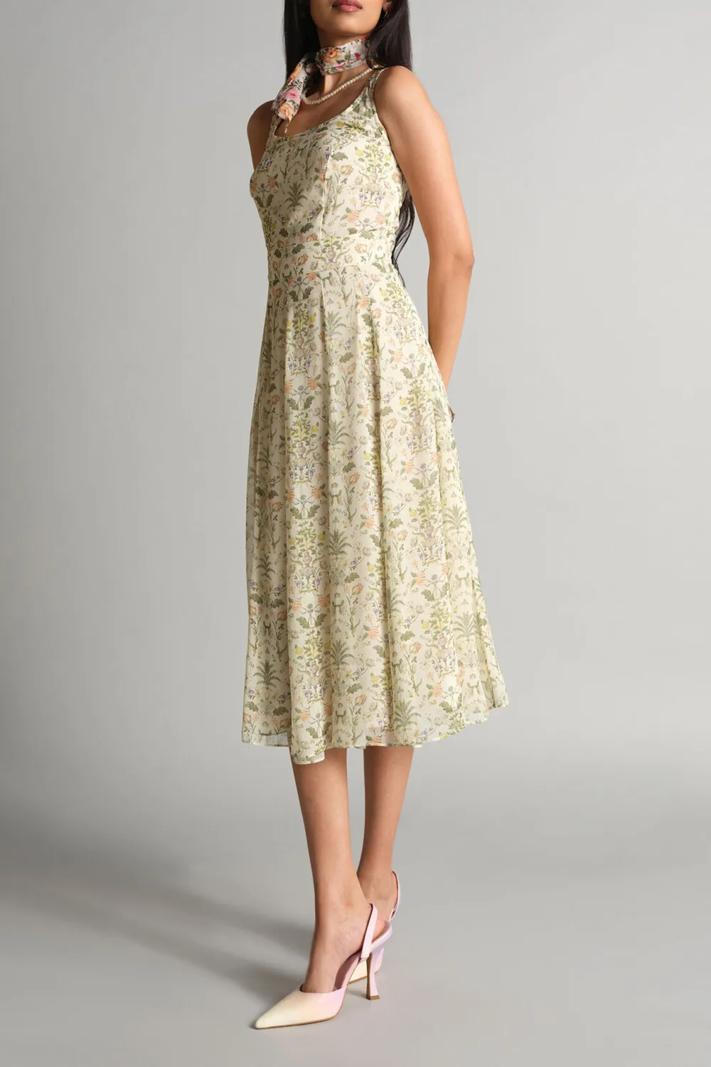 Green Casual Style  Dress