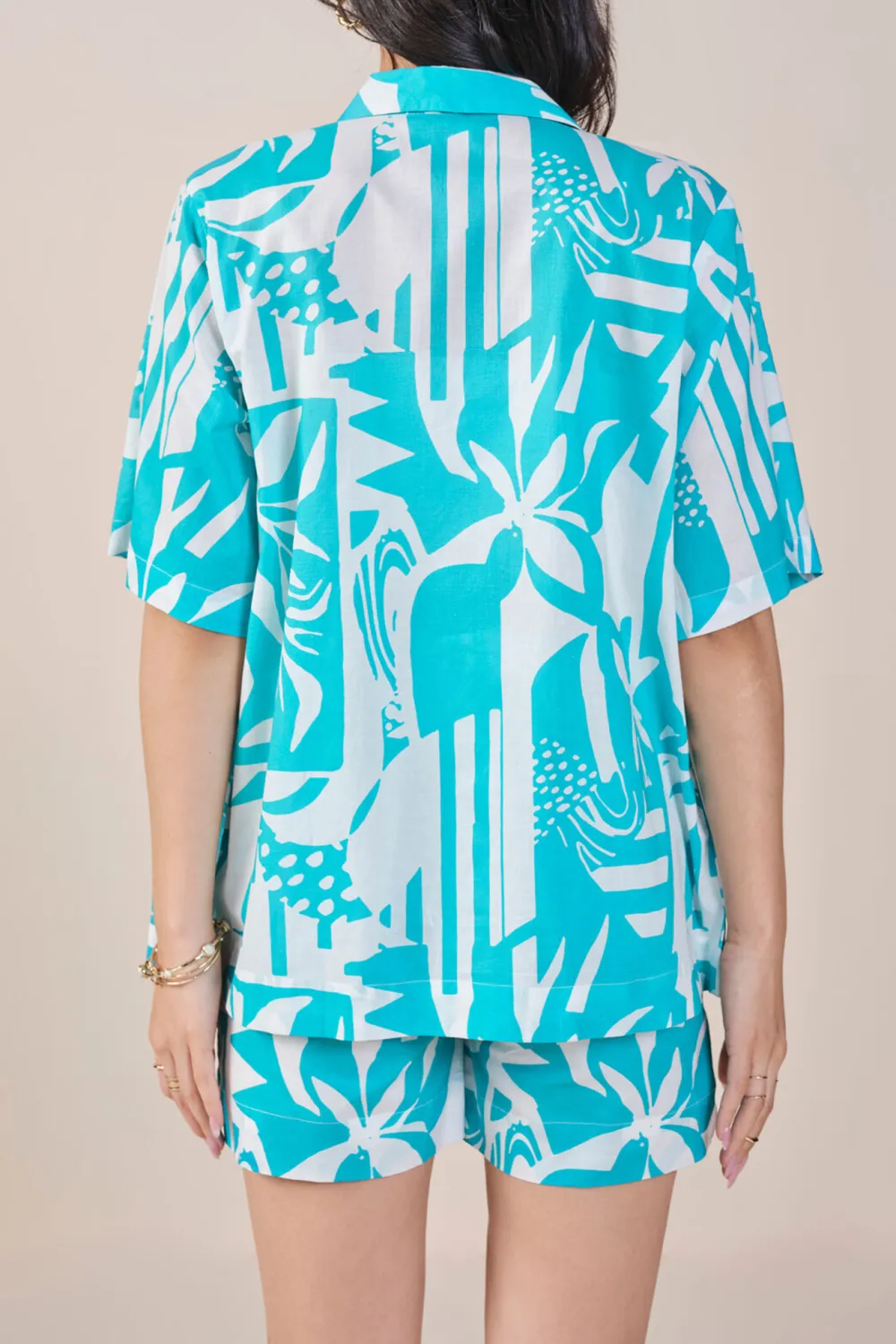 Turquoise Casual Style Co-ord Set