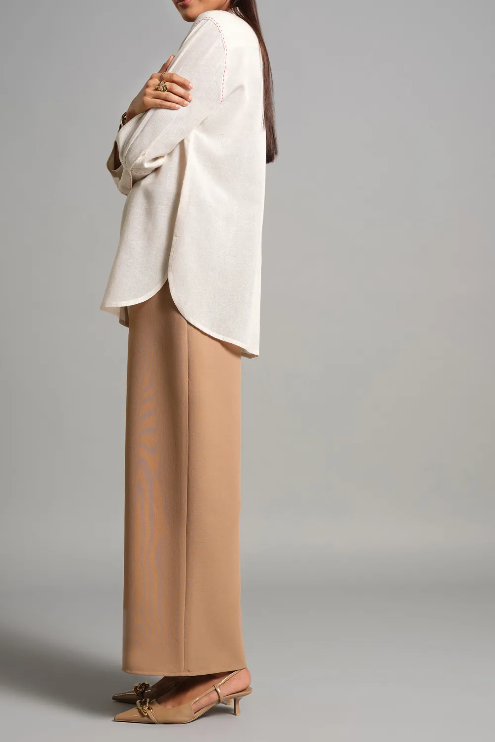 Regular Length Casual Style Shirt