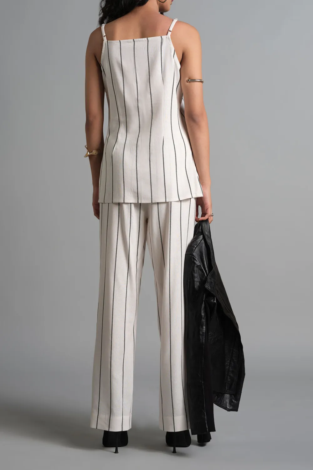 White Striped Stunner Top