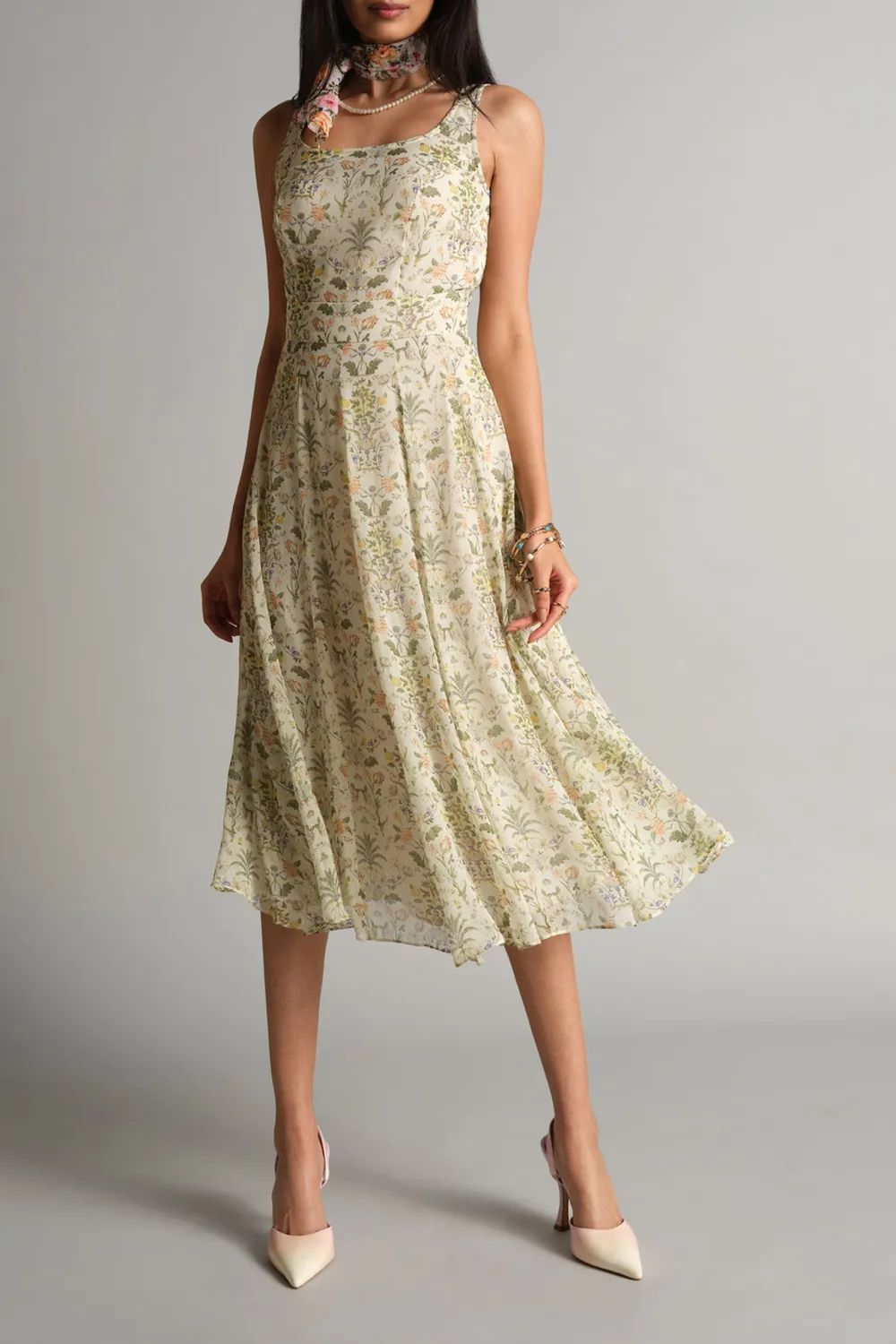 Green Casual Style  Dress