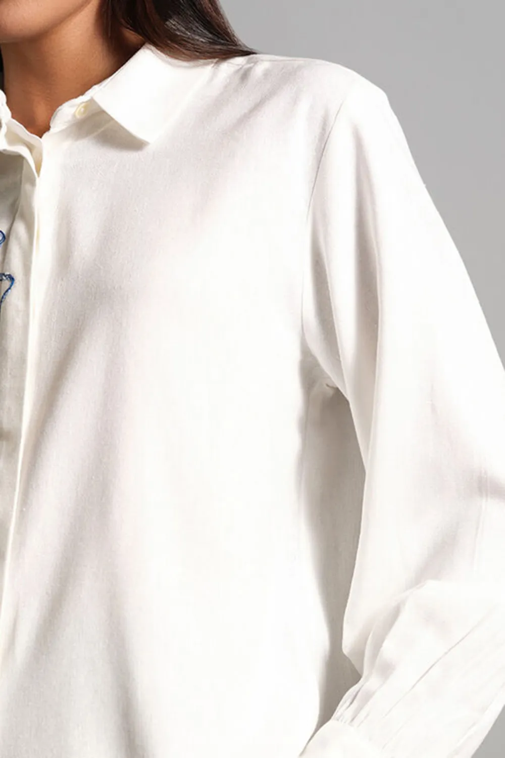 Casual Style Flower Canvas Shirt