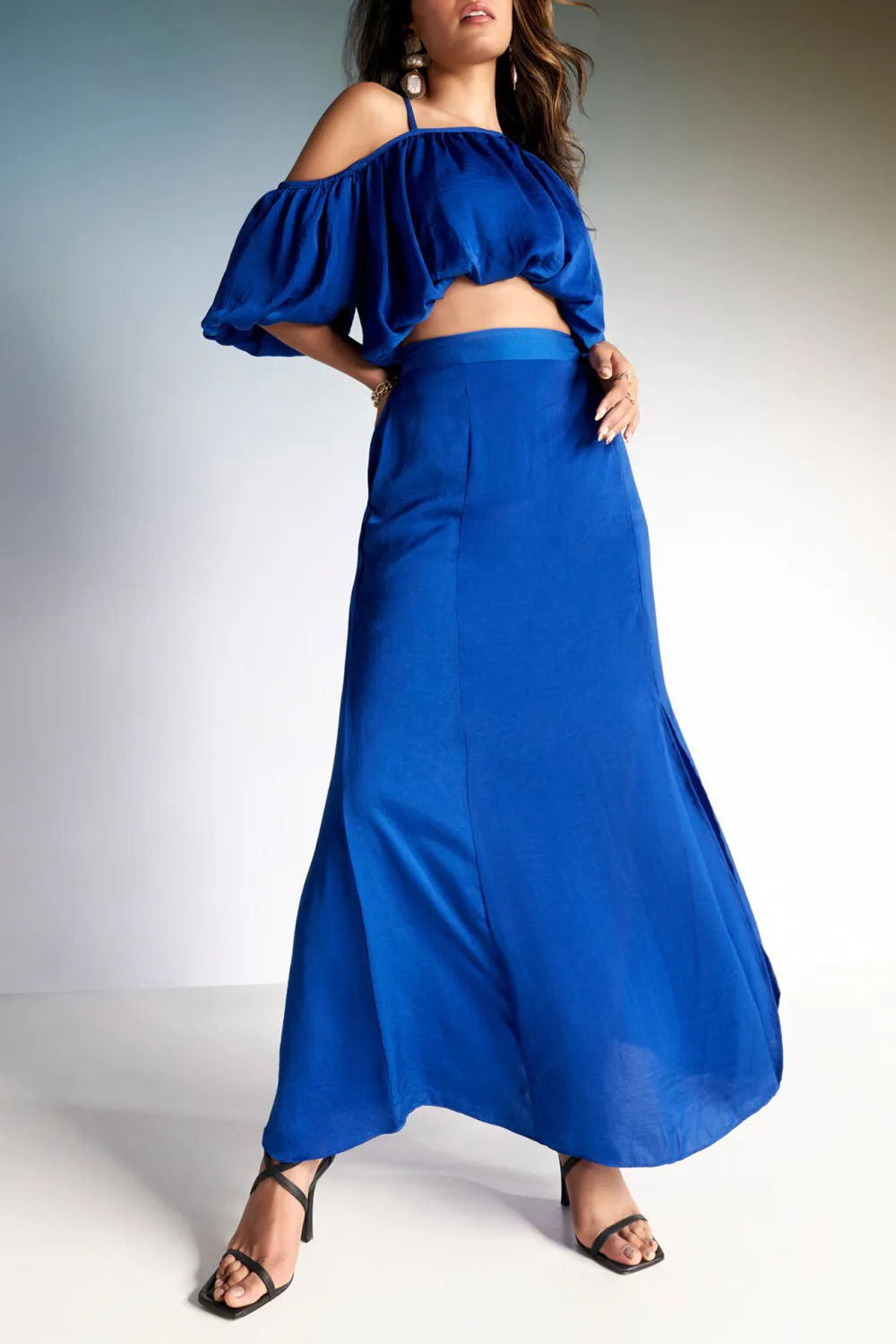 Long Length Casual Style Skirt Set